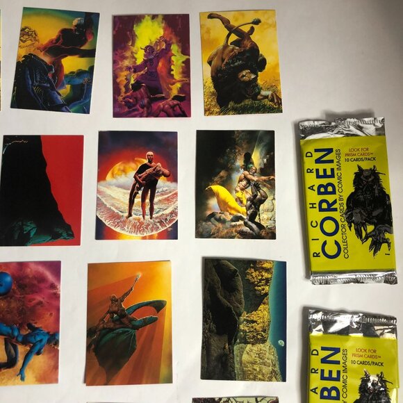 Vintage Lot of‎ 20 Richard Corben Collector Cards 1993 Comic Images + 2 wrappers - Picture 3 of 11